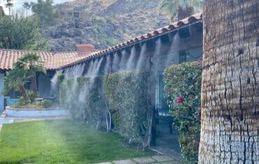 Hệ thống phun sương làm mát quán cafe