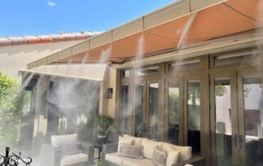 hệ thống phun sương quán cafe