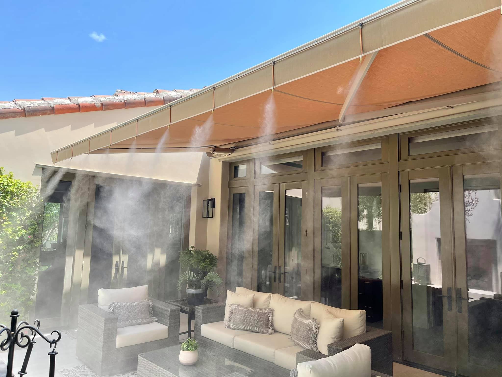 hệ thống phun sương quán cafe